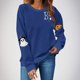 thumbnail image 1 of Heisall Womens Sweatshirts Halloween Print Long Sleeve Round Neck Loose 2025 New Arrival Fashion Casual, 1 of 4