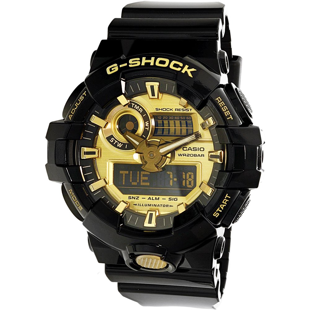 Casio Casio Men's G Shock GA710GB1A Black Rubber Quartz Sport Watch