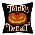 thumbnail image 5 of RV Juego de almohadas de lino de Halloween de 4 piezas Juego de cojines decorativos para el hogar con calabaza y cara de fantasma de Halloween brillar Electrónica, 5 of 5