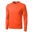 thumbnail image 5 of Mens Long Sleeve PosiCharge Competitor Polyester Tee Shirt Neon Orange XL, 5 of 8