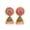 Pink, variant on Gold Plated Stylish Indian Wedding Jewelry Maroon beads Jhumki Jhumka Earrings for Women