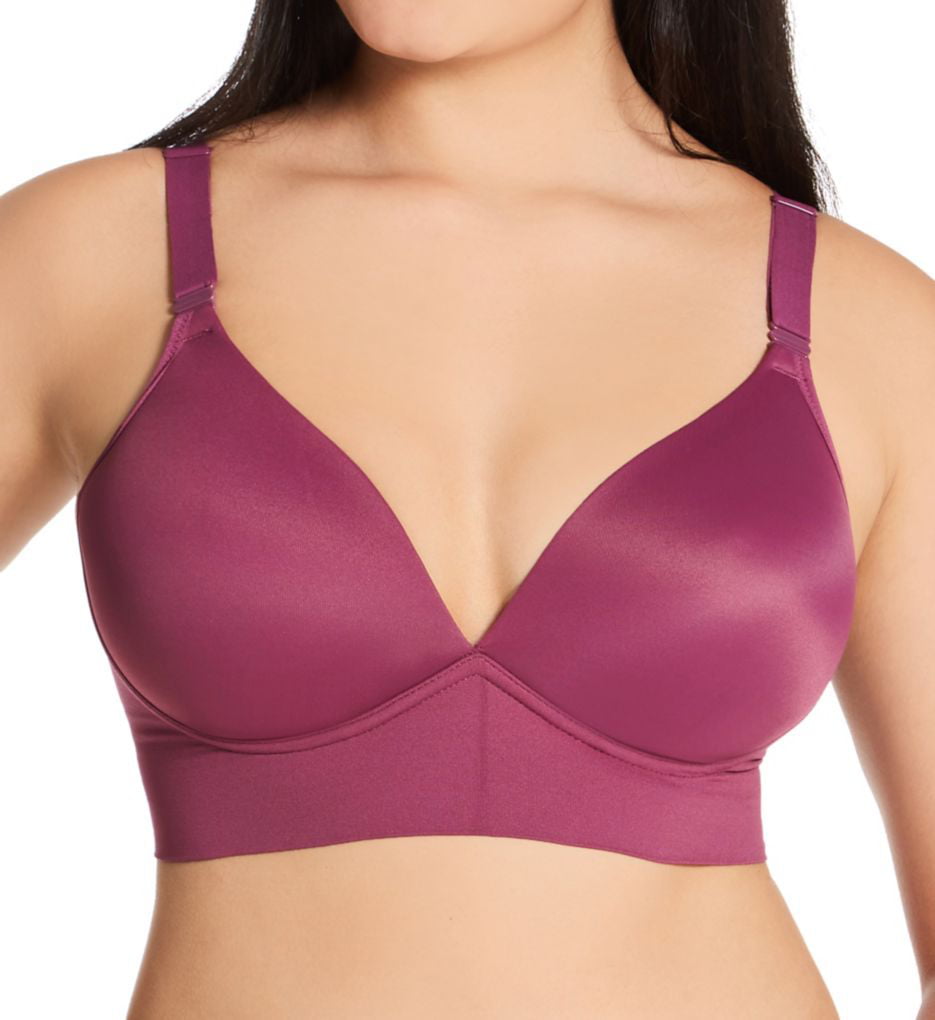 Women's Warner's RM3741A Elements of Bliss Wire-Free Contour Wide Band Bra  (Amaranth 38D) 
