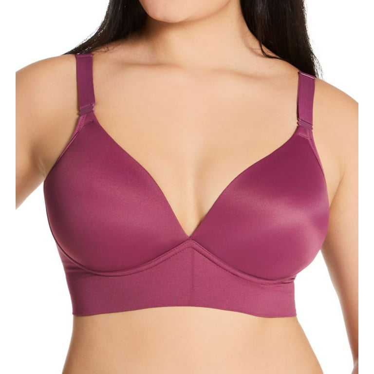 Women's Warner's RM3741A Elements of Bliss Wire-Free Contour Wide Band Bra  (Amaranth 34D) 