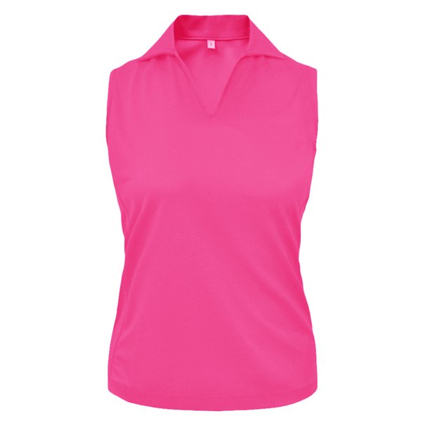 Monterey Club Women's Solid Sport Golf Polo Shirt Sleeveless 2401