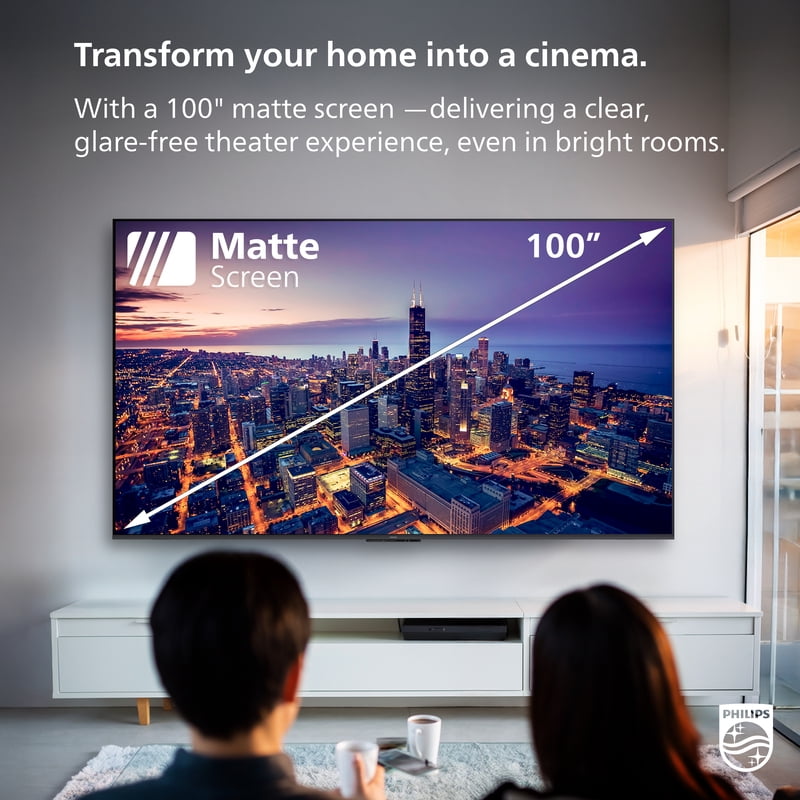 Philips 100" Class QLED+ 4K UHD (2160p) 144Hz Google Smart TV (100PQL7556/F7) gallery view