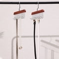 thumbnail image 5 of Unique Bargains Wood Tank Top Hanger with 8 Hooks 2 Pcs Dark Brown, 5 of 6