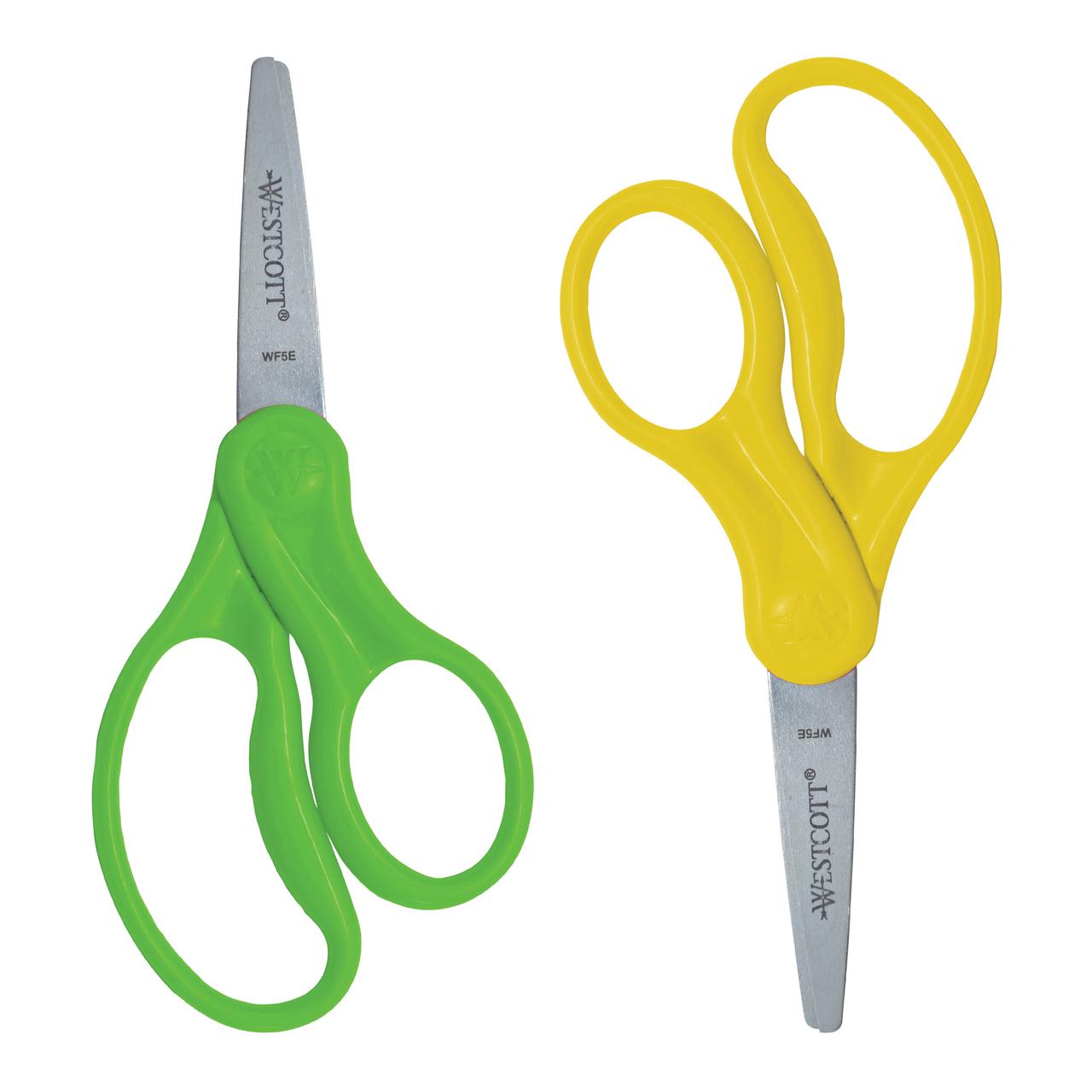 Westcott® Hard Handle Kids Value Scissors, 5", Pointed, Assorted Colors, 2 Pack - image 3 of 9