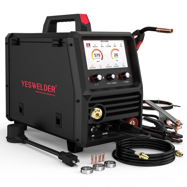 Soldadora MIG YESWELDER SP200 6 en 1 con pantalla LCD de 7" 110V/220V