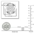 thumbnail image 5 of Dazzlingrock Collection Round Lab Grown White Diamond Illusion Style Pushback Stud Earring for Her (0.17 ctw, Color H-I, Clarity SI2) in 925 Sterling Silver, 5 of 6