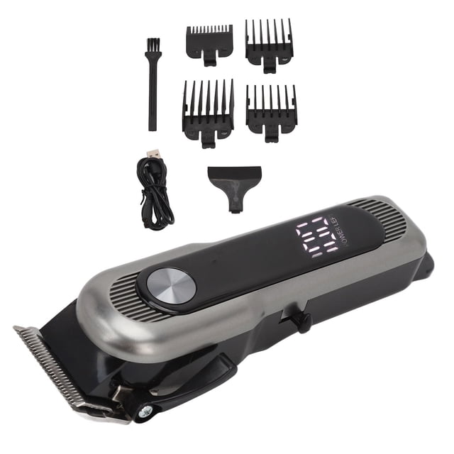 Cortadora De Cabello Eléctrica, Kit De Aseo Para Hombres Cortadora De Cabello Recargable De Bajo Ruido Mango Ergonómico Con Peines Guía Para Peluqueros ANGGREK Otros