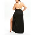 thumbnail image 6 of Women's Sexy Deep V-Neckline Maxi Backless Beach Dress Bikini Wrap Swimsuit Strap Cover Up Plus Dresses, 6 of 6