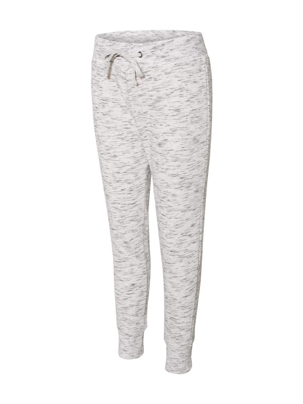 womens white fleece joggers