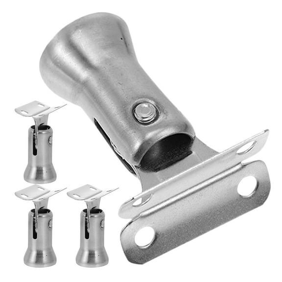 4PCS Stainless Steel Adjustable Swivel Wall Mount Handrail Brackets for Staircase Railing Suitable for Indoor and Outdoor Use