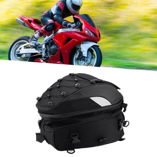 Paquete De Bolsa Para Asiento Trasero De Motocicleta, Impermeable, Tela Oxford, Tejido De Alta Densidad, Reflectante, Universal,