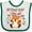 White and Green, variant on Inktastic My Great Aunt Loves Me- Cute Baby Fox Boys or Girls Baby Bib