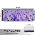 thumbnail image 5 of Kitchen Rugs Sets Of 2,Purple Butterfly Flower Pattern Anti Fatigue Kitchen Mat Rugs Non Slip Washable,Decorative Kitchen Floor Mats for Kitchen,Sink,Laundry,17"x47"+17"x47", 5 of 5
