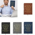thumbnail image 4 of Jesscasday Leather Journal Notebook Motivational Journal Notepads Travel Notebook 100Sheets Lined for Employee Appreciation Present, 4 of 12