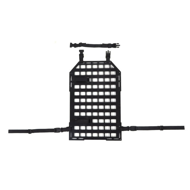 Organizador de asiento trasero de coche de 21,65x14,17 pulgadas, Panel de inserción Molle rígido de caza con correas de sujeción para coches SUV