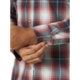 thumbnail image 2 of Wrangler Men's Long Sleeve Premium Slim Fit Stretch Plaid Shirt, 2 of 4