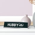 thumbnail image 3 of Hubby Stick Person, Silver Frame, Desk Sign (2 x 8"), 3 of 3