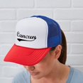 thumbnail image 5 of CafePress - Vintage Cancun - Adjustable Unisex Printed Trucker Hat with Mesh Back, 5 of 10