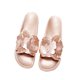 thumbnail image 2 of Zapatos planos de color sólido con zapatillas de flores grandes con lentejuelas a la moda de verano para mujer Wmkox8yii  hj789, 2 of 7
