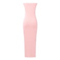 thumbnail image 5 of Vestido largo sin tirantes para mujer: elegante vestido de cóctel con abertura lateral, tejido de poliéster, vestido para invitada de boda, tallas S-XXL, contorno de pecho 73-99 cm., 5 of 5
