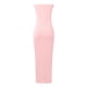 thumbnail image 5 of Vestido largo sin tirantes para mujer: elegante vestido de cóctel con abertura lateral, tejido de poliéster, vestido para invitada de boda, tallas S-XXL, contorno de pecho 73-99 cm., 5 of 5