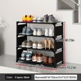 thumbnail image 1 of 1pc Multi-layer Plastic Storage Shoes Rack, Free Standing Shoes Rack, Easy, 1 of 5