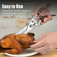 thumbnail image 4 of Yeacher Poultry Shears Stainless Steel Kitchen Scissors Multi-Purpose Scissors for Meat Chicken Fish Seafood BBQ, 4 of 8