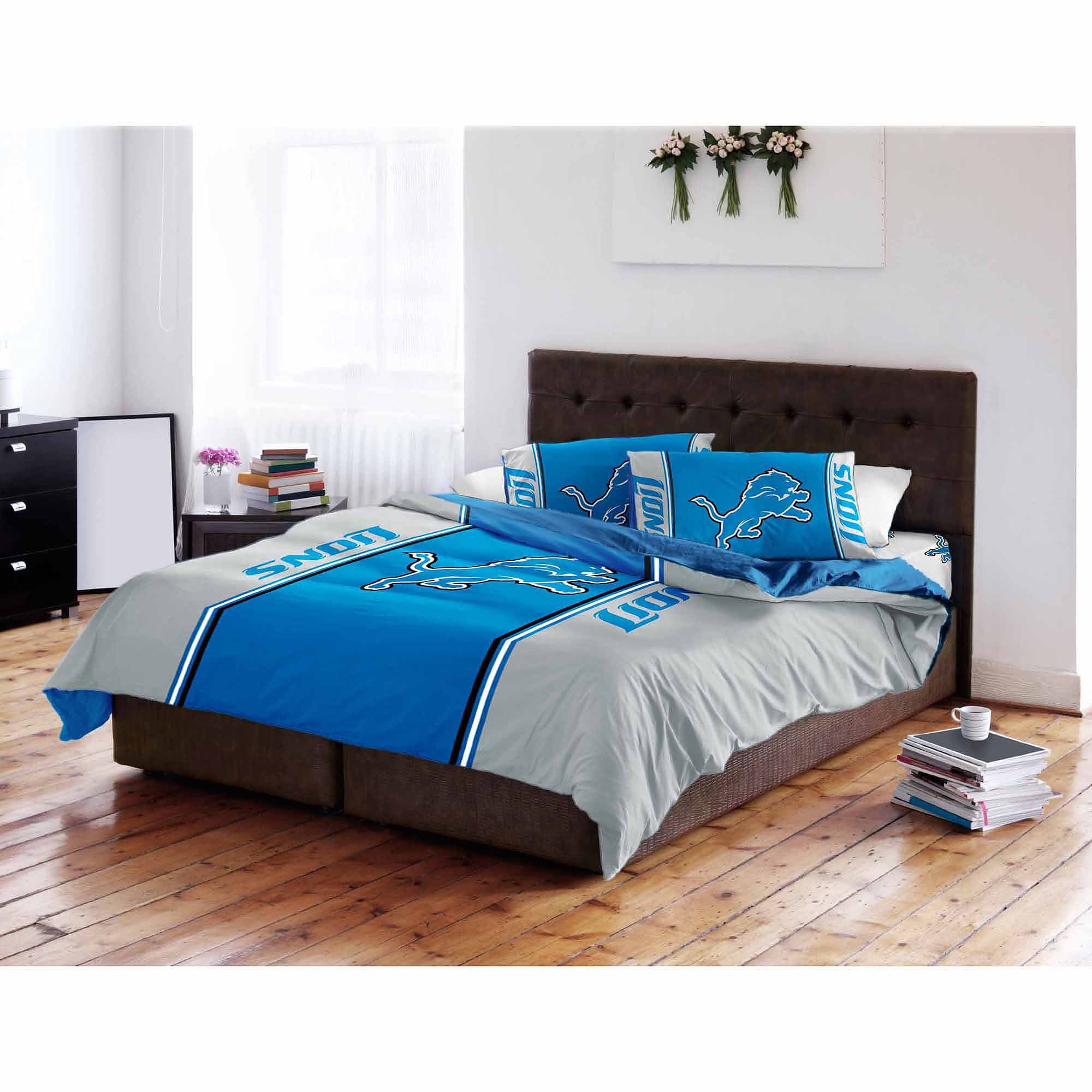 Nfl Detroit Lions Twin Or Full Bedding Comforter 1 Each Com