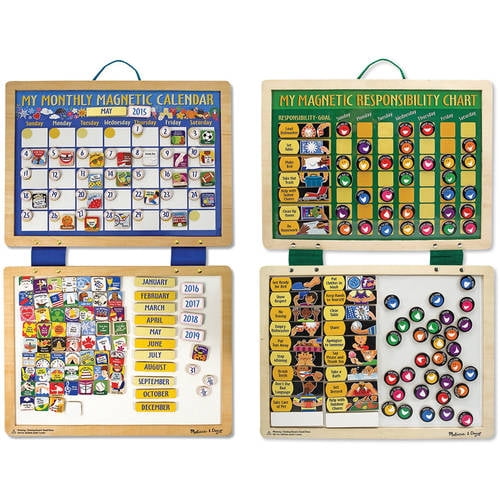 Melissa Doug Kids Magnetic Calendar And Responsibility Chart Set 