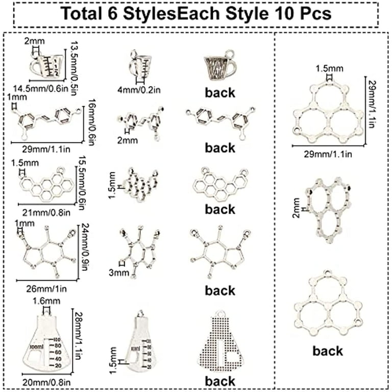 Science charm bracelet top