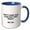 Blue/White, variant on 3drose, Image of Funny Quote About Friday, 11oz Mug