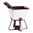 thumbnail image 1 of Taza para fondue, olla caliente para dulces, derretidor de chocolate, taza para café, calentador de fondue, calentador de para fiesta de cuadrado, 1 of 7