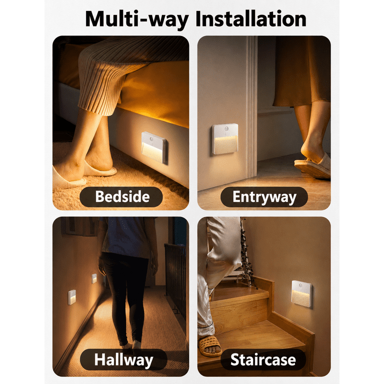COSJM 2-Pack Motion Sensor Stair Lights photo 3
