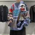 thumbnail image 2 of Suéter retro de oso con viento navideño Y2K para amantes del otoño y el invierno, ropa de lana que engrosa la calle, estilo perezoso y holgado, 2 of 5