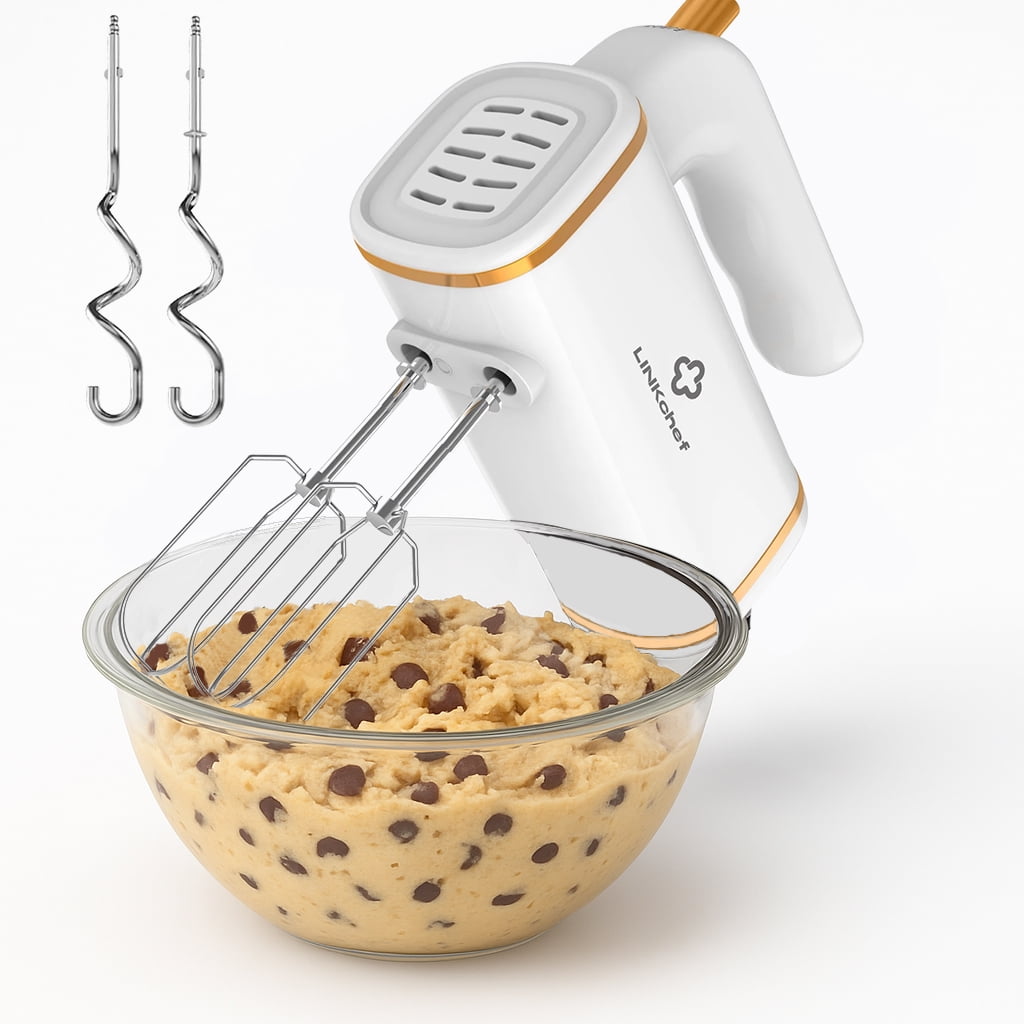 LINKChef 5-Speed Corded Electric Hand Mixer, White - Walmart.ca