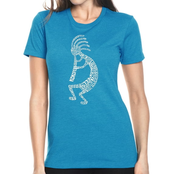 LA Pop Art Women's Premium Blend Word Art T-shirt - Kokopelli