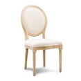 thumbnail image 3 of Riverbay Furniture 19" Oval Back Wood Dining Chairs in Beige (Set of 2), 3 of 9