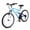 Blue, variant on Hykolity 27.5 inch Mountain Bike MTB Outdoor Bicycle Cycling 18 Speed Trail Sport Off-Road Bikes Full Suspension for Adult Men Unisex White