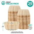 thumbnail image 2 of Mini Fluted Tube Pan Liner for Baking (25 Pack) Disposable Paper Cake Pan Liners for Baking Nonstick Paper Mold Liners for Baking Mini Angel Food Cake, Pie, Scone, Pineapple Pound Cakes, 2 of 7