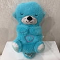 thumbnail image 2 of Oso que respira, nutria pequeña, muñeco de peluche, juguete para bebé, lindo compañero calmante, muñeca musical para dormir, 2 of 5