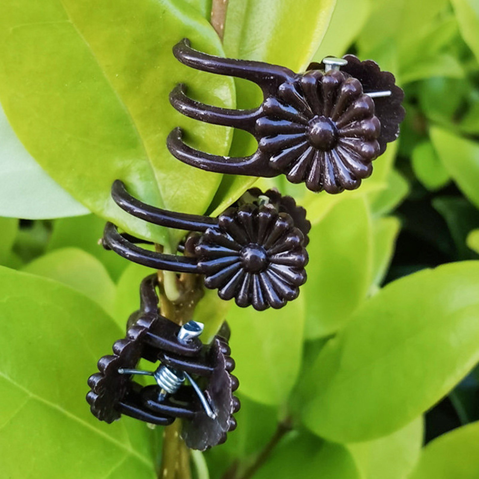 SPRING PARK 100Pcs Plastic Plant Clip Flower Stem Support Fixing Clamp