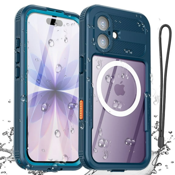 AICase Magnetic for iPhone 17 Case Waterproof, Built in Screen Protector & Camera Protection, [Compatible with MagSafe] Full Body Dustproof Heavy Duty Rugged Phone Case 6.3''