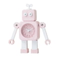 thumbnail image 1 of 2026 Novelty clock student desk robot alarm clock bedside desk Pink, 1 of 3