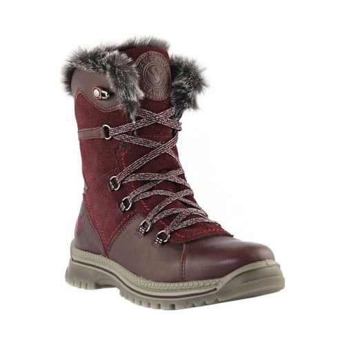 Women's Santana Canada Majesta Luxe Short Waterproof Boot Bordeaux Leather 7 M