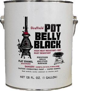 Sheffield Pot Belly Black High Temp Finish 1 G.