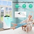 thumbnail image 3 of Gymax Climatiseur 14000 BTU Portable Contrôlé par Application Intelligente, 3 of 10