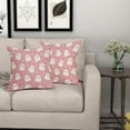 thumbnail image 7 of Halloween Pillow Covers 18x18 Inch - Funny Cute Ghost Outdoor Throw Pillows Pink and White Spooky Set of 2 Decorative Pillowcases for Home Sofa Decor, 7 of 7